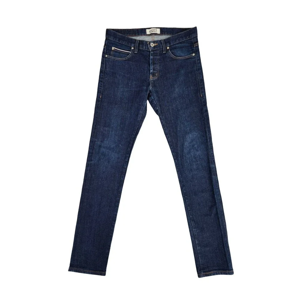 Naked & Famous Super Skinny Guy Indigo Stretch Selvedge Jeans Men 32x34 Slim Fit